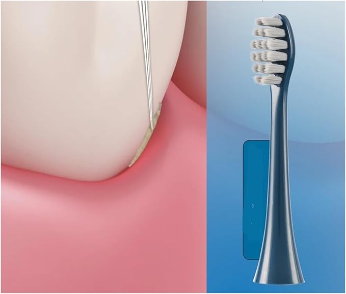 4 Pcs/Pack Toothbrush Replacement HeadsCompatible for FT7105/FT7106/FT7108/FT7205(M8PRO)