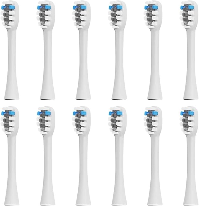 Toothbrush Heads Compatible WithCompatible for DOCOLAB Sonic Electric MT001 Replacement Brush Nozzles(2PCS)