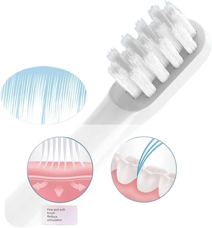 Compatible for T501 Electric Toothbrush Heads Bristles Replacement Brush4/8/16pcs(4PCS)