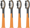 Compatible for SUBORT Brush Heads S9 Electric Toothbrush Accessories Replacement(4 Black Brush Head)