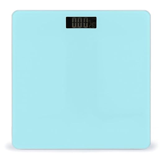 Women's Digital Bathroom Weighing Scale Automatic Switch Energy Saving Scale Smart Scale for Body Weight Light Blue