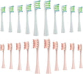 Brush Head ReplacementCompatibility for Oclean Electric Toothbrush Soft Bristle X/X PRO/ Z1 Brushes Replaceable Fit(10 White 10 Pink)