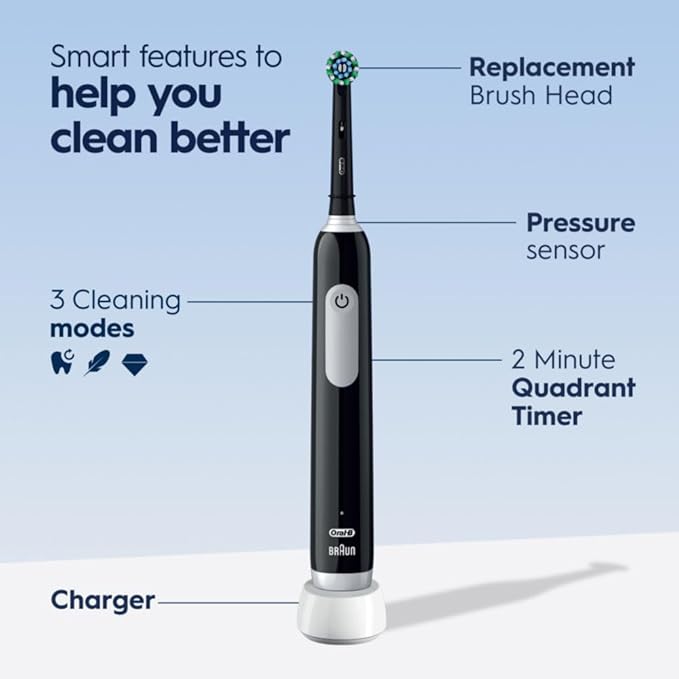 Oral-B Pro 1000 Rechargeable Electric Toothbrush Black