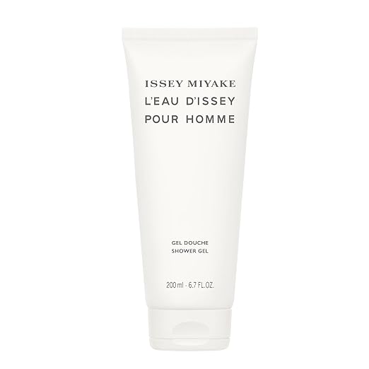 Issey Miyake L'Eau d'Issey Pour Homme Shower Gel - Invigorating Cleansing Body Gel - Cleanses Skin - With Notes of Yuzu Nutmeg &amp Sandalwood - 6.7 oz