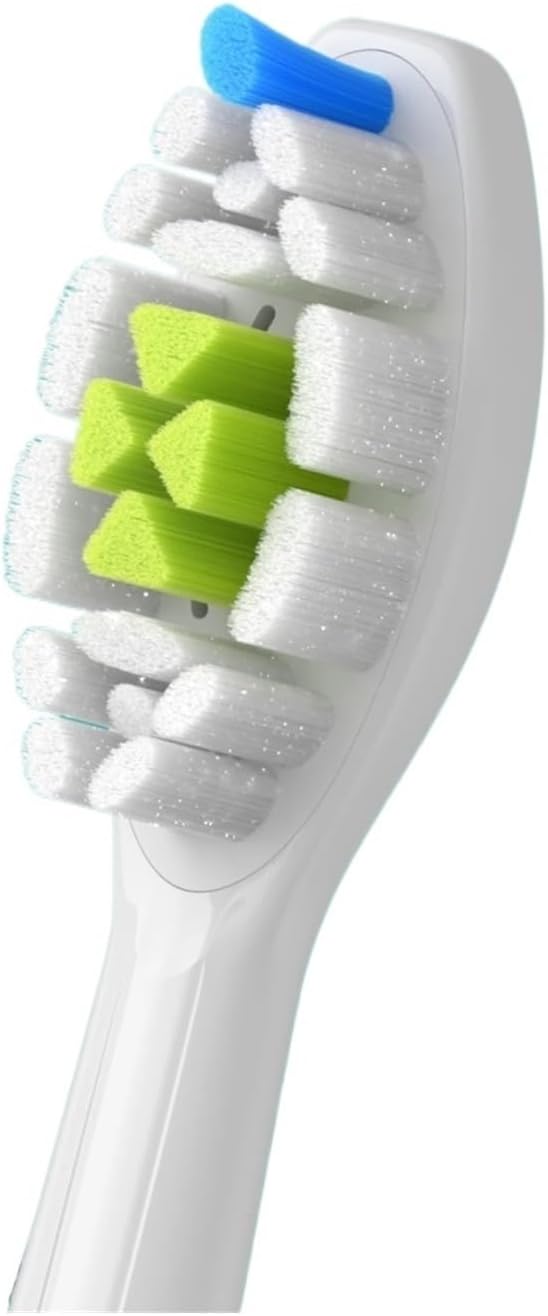 4/8pcs Replacement Toothbrush Heads Compatible with Philips Sonicare Soft Electric Brush Head 4100 6500 6100 7500 5(4White 4Black)