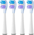 4 Pcs Replacement Brush Heads Compatible for Usmile Electric Toothbrush Head Copper Free Shock-Absorbing(Transparent 12x40mm)