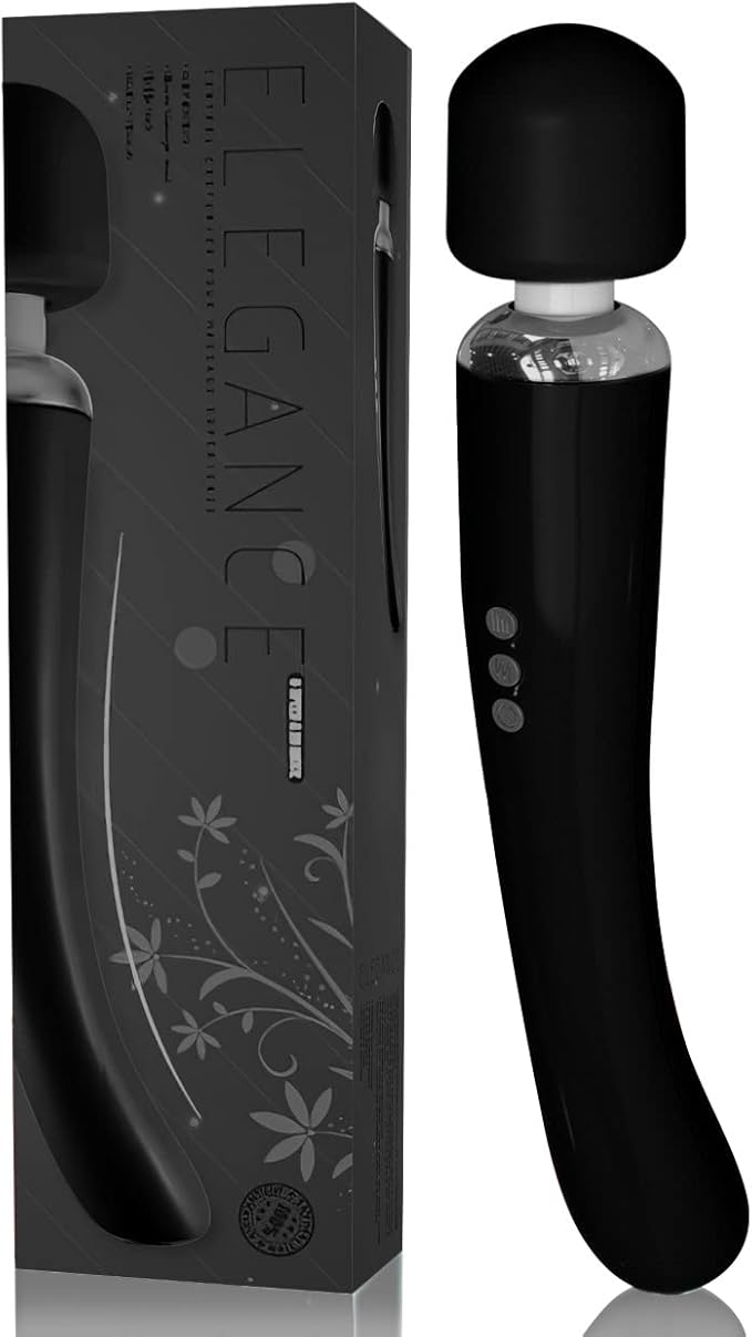 Therapeutic Cordless Massager - Powerful Massage Tool Handheld 8 Speeds 20 Patterns - Rechargeable Hand Massagers for Sore Muscles - Hand Held Massage Tool for Neck &amp Back