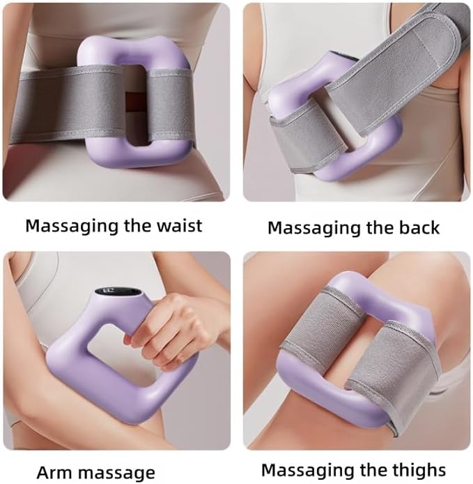 Fast Fat Burning Yoga Ring MassagerFascia Rings MassagersFat Removal and Massage 2 in 1Multifunctional Full-Body Fascia RingsAdjustable 3 Modes/5 Levels of Intensity Massages (Blue)