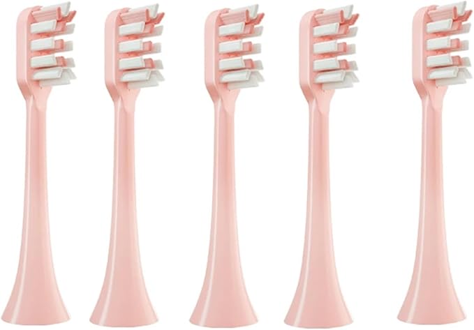 Replacement Toothbrush Heads for Compatible for All Series X3U/X3pro/X3S/D5/D2 Sonic Electric Soft Bristle Nozzle(5pink)