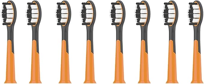 Brush Heads S9 Electric Toothbrush Accessories Replacement(8 Black Brush Head)