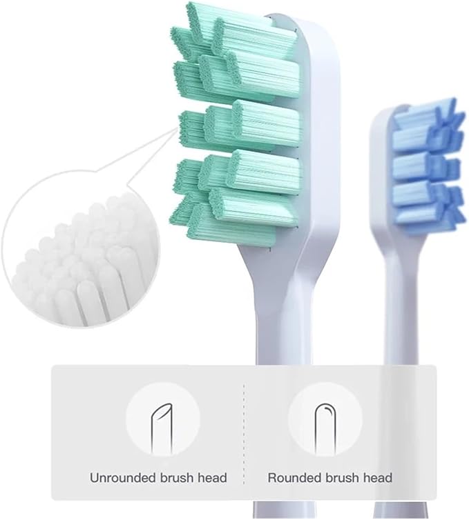 90pcs Compatible for T300 T500 T700 Ultrasonic Compatible for Electric Toothbrush Nozzles High-Density Replacement Tooth Brush Head(Green-Standard)