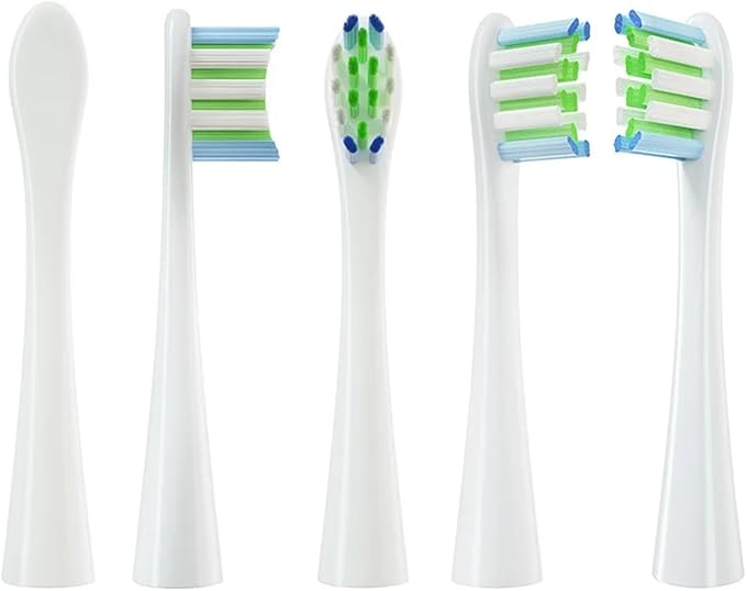 for One/ Air2 /SE/X/X PRO/ Z1/ F1 Electric Toothbrush Head 10 Pcs Replaceable Brush with Independent Package(5Black5Gray)