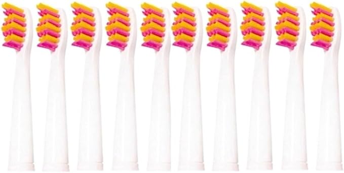 20 Pcs Replacement Brush Head Soft Bristle Refills Compatible for Toothbrush FW/SG 507/508/515/551/917/959(Orange)