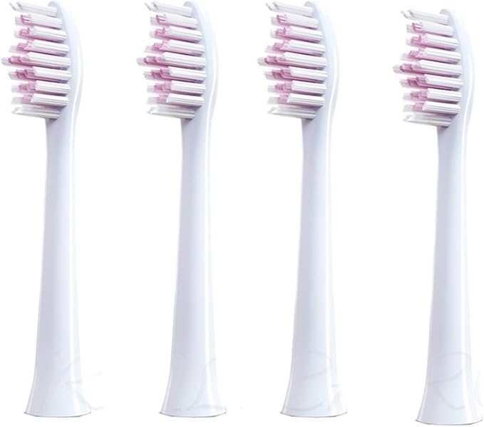 Replacement Toothbrush HeadCompatible for Bair G1/G3/X1/X3/X1Splus/X5/X9/X12/G5 Brush Head Deep Cleaning Vacuum(4PCS Pink)