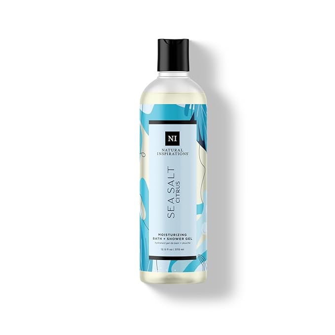 Natural Inspirations Sea Salt Citrus Moisturizing Bath &amp Shower Gel 12.5oz