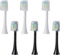 Replacement Brush Heads Compatible for X3U/X3Pro/X5/V1/D2/D3 6/12pcs Bristle Electric Toothbrush Sealed Packed(SHUSHI-WH3BK3)