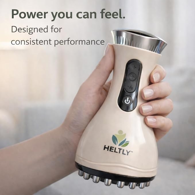 Pulse Sculpt Pro Electric Body Massager with Heat &amp Vibration – USB Rechargeable Full Body Massage Device with 23 Massage Heads for Muscle Relaxation &amp Skin Appearance Improvement