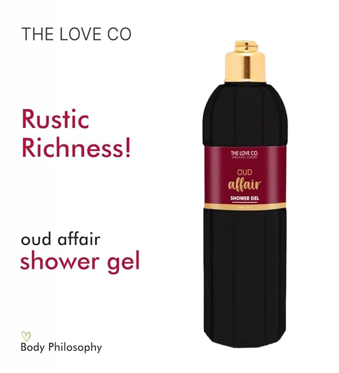 T.H.E. L.O.V.E. C.O. Oud Affair Bath &amp Shower Gel - Luxury Body Wash For Women &amp Mens - Shower Gel Women - 100% Vegan - Luxury Beauty - Body Skin Care Products - 100ml