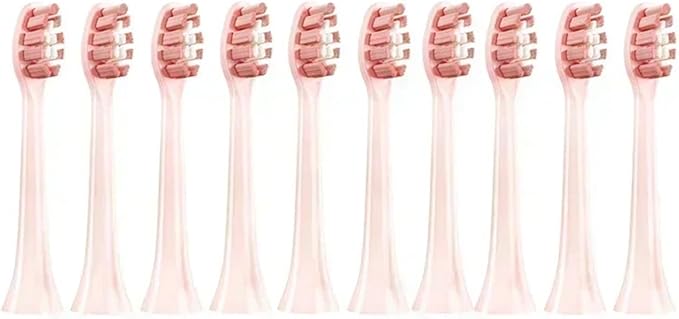10PCS Replacement Brush Heads for HX6930 HX6064 Sonic Electric Toothbrush Vacuum Soft(10Pink)