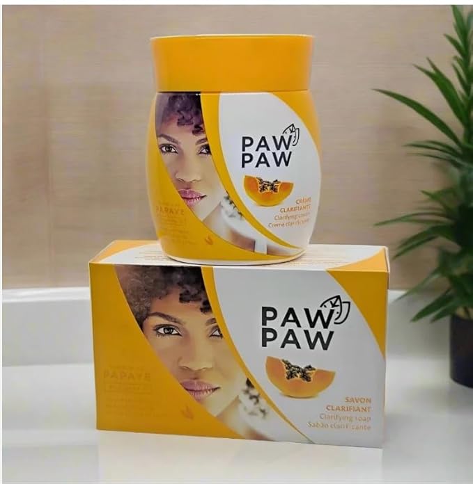 soap clarifiant Paw Paw 180 g + Crème clarifiante 300 ml à la vitamine E et au Payaya
