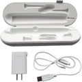 Travel Charger Case w/AC Charer+USB Cable 2023 New HX9210 HX9200 Replacement for Philips Sonicare DiamondClean HX9340 HX9350 HX9382/HX9342/HX939L Toothbrushes(Gray-White)