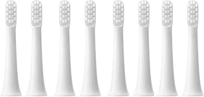 16PCS Compatibility for XIAOMI MIJIA T100 Replacement Brush Heads Sonic Electric Toothbrush Vacuum Soft Bristle(16White)