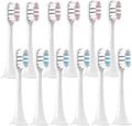 12PCS Replacement Brush HeadsCompatible for XIAOMI MIJIA T300/T500/T700 Sonic Electric Toothbrush Soft Bristle Caps(6Pink6WhiteBlue)