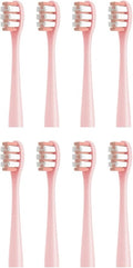Replacement Toothbrush HeadCompatible for Nandme NX7000 Sonic Electric Soft Bristle Tooth Brush8/16pcs(8PINK Clean Type)