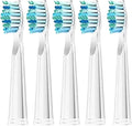 5/10 Pcs Replacement Brush Heads Compatible for Seago for Fairywill Electric Toothbrush Head Bristle Refill Tooth Clean(5 pcs White)