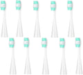 10/8pcs Electric Toothbrush Replacement HeadsCompatible for LC-H156/M07 Smart Tooth Brush Replace Heads(Black and White)