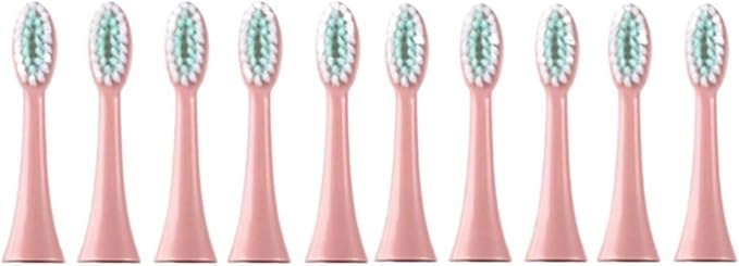 30pcs Replacement Brush Heads Compatible for Toothbrush Soft Head Accessories(Pink)