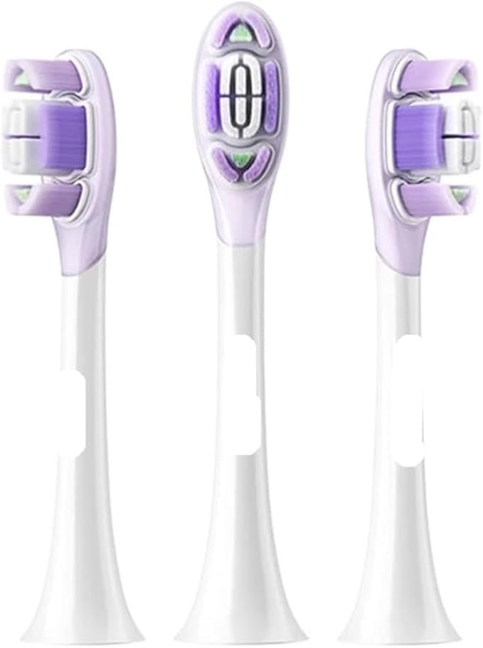 Compatible for XIAOMI Replacement Brush Heads for Electric Sonic Sweep Vibration Toothbrush MES609/610 Pro(Sensitive 3 pcs)