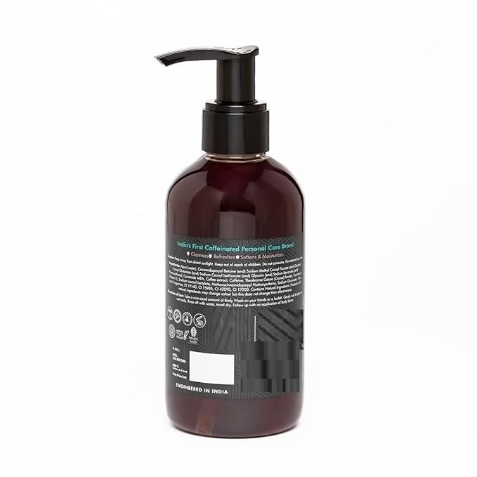 NS Coffee Body Wash with Cocoa | De-Tan &amp Deep Cleansing Shower Gel | Enriched with Vitamin E &amp in Energizing Aroma of Chocolate | Suitable for All Skin Types | For both Men &amp Women (200ml
