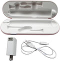 HX9210 Travel Charger Case w/AC Charger+USB Cable Replacement for Philips Sonicare DiamondClean Sonic Toothbrush HX9382HX9372HX9362HX9360(Pink)