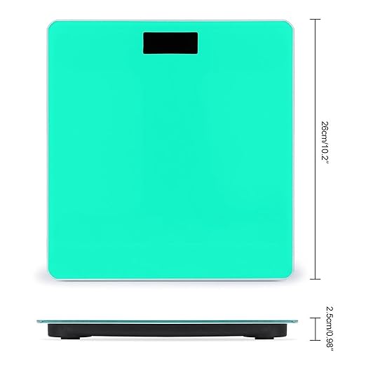 Digital Bathroom Weighing Scale Energy Saving Scale Smart Scale for Body Weight Green Blue