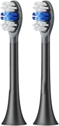 Compatible for Sonic Electric Toothbrush Heads Replacement X1 X3 X3U X5 Teeth Brush Bristle Nozzles Smart Accessory(2pcs Black)