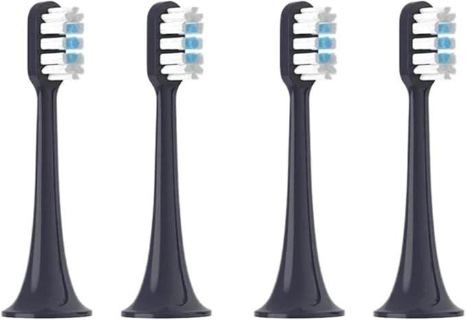 Compatible for XIAOMI MIJIA T700 Toothbrush - 4/8PCS Soft Bristle Replacement Heads Sealed Package(4 PCS White)