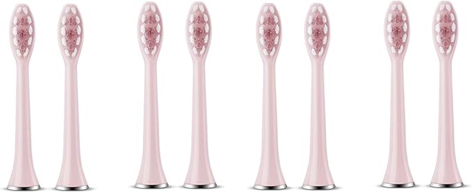 Compatible for S7 Brush Heads Super Sonic Electric Toothbrush Accessories Replacement(8 Pink Brush Head)