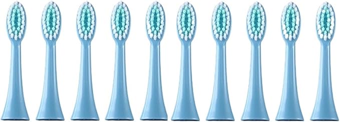 30pcs Replacement Brush Heads Compatible for Toothbrush Soft Head Accessories(Blue)