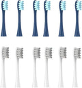 12PCS Replacement Tooth Brush HeadsCompatible for X PRO/ Z1/ F1/ One/Air 2 /SE Sonic Soft Electric(6 Dark Blue 6 Grey)