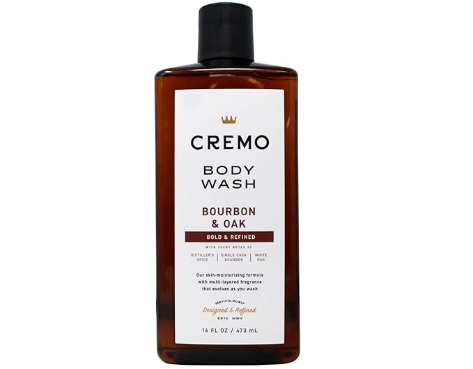 Cremo Body Wash Bourbon &amp Oak 16 Ounce (Pack of 3)