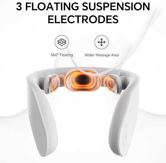 Vitality™ Magic Pro K1 Neck Massager with Heat Portable Cordless Travel Massager for Pain Relief Deep Tissue Vibration Promote Muscle Relaxation Home Use Upgraded 2026