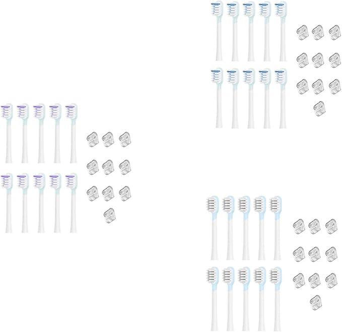 10PCS Compatible for Laifen Full Range Replacement Electric Tooth Brush Heads Clean Version(A)
