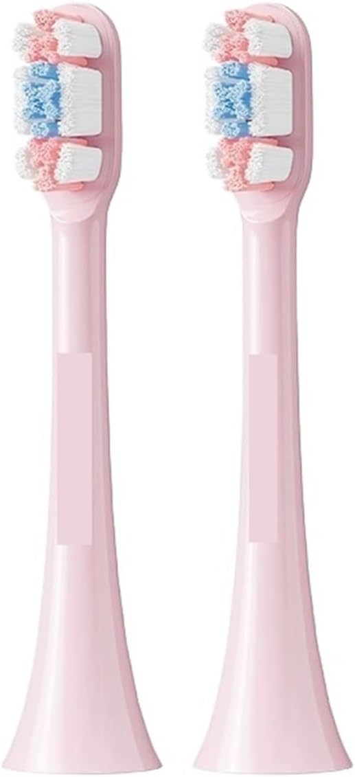 Electric Toothbrush Heads Replacement Compatible for X1 X3 X3U X5 Teeth Brush(2pcs Pink)