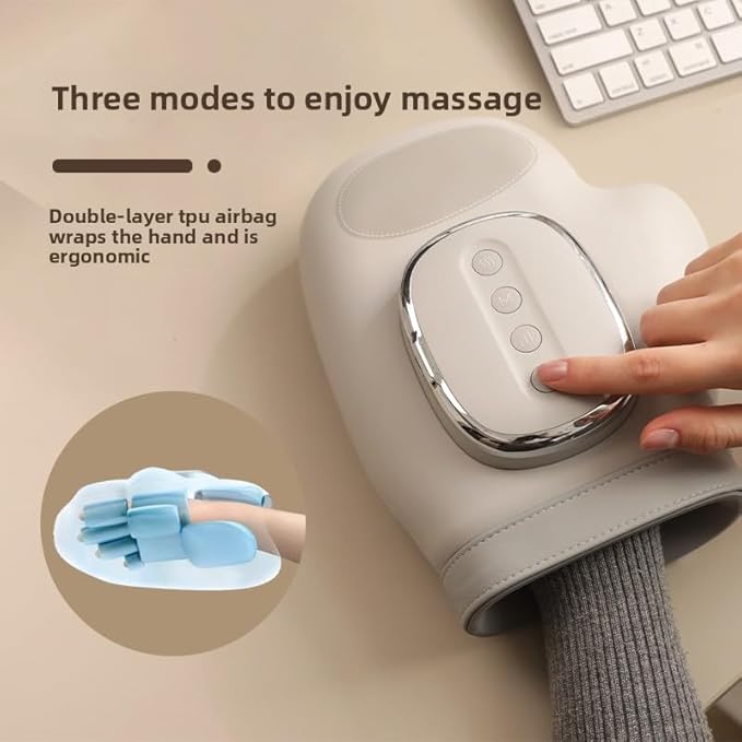 Nuvra 3-in-1 Hand Massager Malvay Hand Massager with Heat Compression for Arthritis and Carpal Tunnel