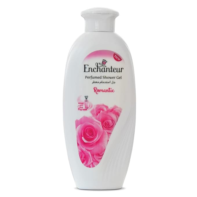 Enchanteur Romantic Perfumed Shower Gel for Women 250g with Roses &amp Jasmine Extracts