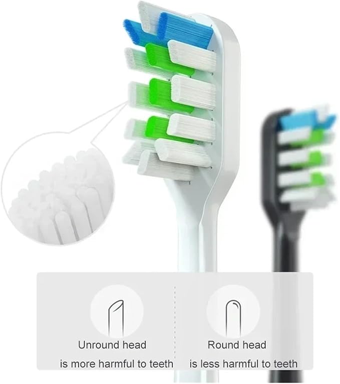 10PCS Replacement Brush Heads Compatible for X3/X3U/X5 Toothbrush Soft Suitable Vacuum Bristle Nozzles(10pcs White)