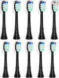 Replacement Toothbrush Heads Only Compatible with TAO Clean Electric Toothbrush10 Pack Black