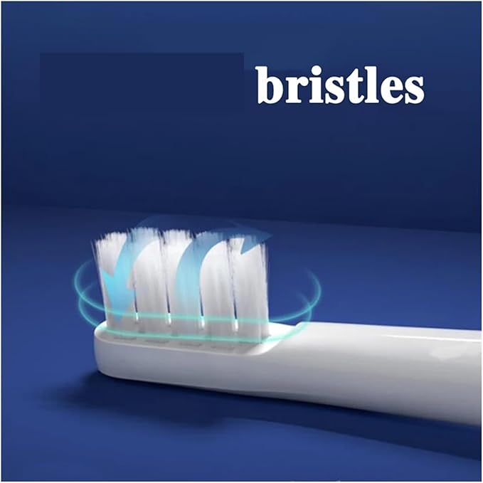 10pcs Replacment Heads Compatible for T100 Sonic Toothbrush Soft Vacuum Whitening Clean Bristle Brush Nozzles Head(10pcs White)