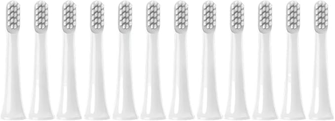 Compatible for 24PCS Brush Heads Replaceable for T100 Electric Toothbrush Soft Bristle Vacuum Nozzles Refills(24White)